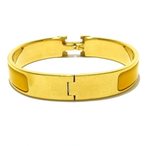 Auth HERMES Clic H Gold Yellow Hardware Bangle - Picture 6 of 6